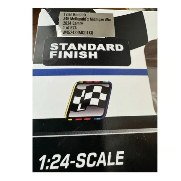 Tyler Reddick 2024 Lionel #45 McDonald's Michigan Raced Win Toyota Camry 1/24